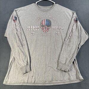 Daytona Beach 2020 Bike Week T-Shirt Mens XL Gray Pullover Long Sleeve Graphic
